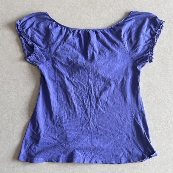 Old Navy Violet Peasant Top Blouse ALT Elena Gilbert - Picture 3 of 7